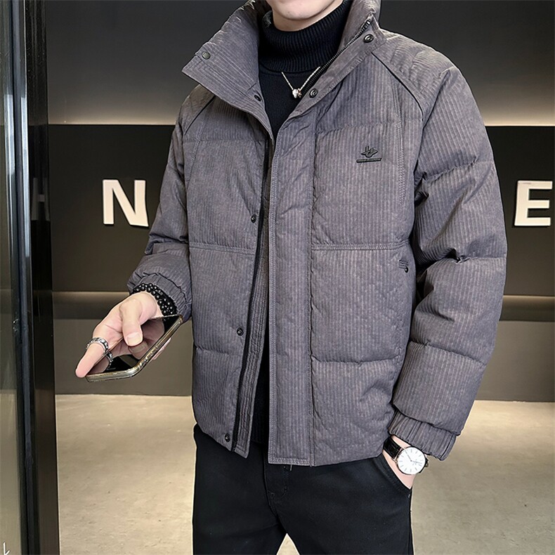 M-3XLB3539902P200灰立领2025冬羽绒服【标50控活动价298】,男装羽绒服,电商B353