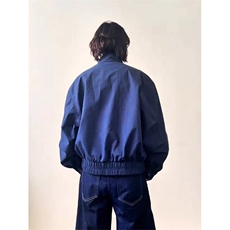 网图有货藏青色复古哈灵顿夹克立领飞行员棒球服外套男A337-P70，男装夹克，星座1505