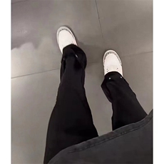 美式高街hiphop冰丝铆钉微喇休闲裤货号K2425P55，男装休闲裤，电商A063