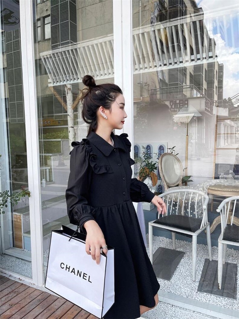 荷叶边衬衫裙，女装衬衫，Balance Studio