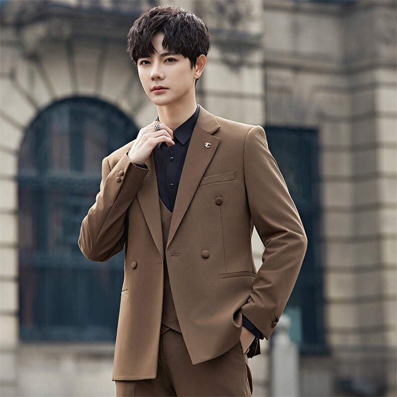 2025春秋男商务正装礼服西服时尚休闲西装两件套A355-XF9001-P240,男装西服,电商A355（原A415）