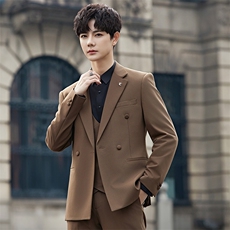2025春秋男商务正装礼服西服时尚休闲西装两件套A355-XF9001-P240，男装西服，电商A355（原A415）