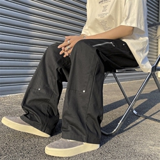 日系复古工装裤子男春季潮牌古着vintage设计感直筒裤K6061-P38，男装休闲裤，星座512-2