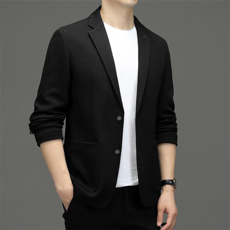 M23087-69钱塘2020-2中年男士西装外套商务休闲长袖纯色外衣P270,男装西服,钱塘207-2