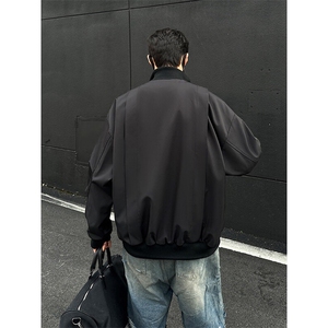美式飞行服立领夹克男款痞帅短款外套棒球服潮504-W680-特P60控98图片