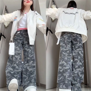 1506A/GW8210/P54美式情侣褶皱袖冲锋衣新款百搭棒球服外套男女1图片