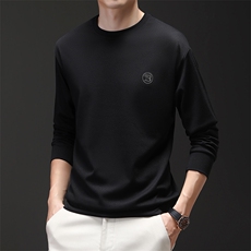 YH24577男式秋季新款长袖T恤男韩版时尚休闲男装圆领卫衣，男装T恤，电商B360A（原721A）