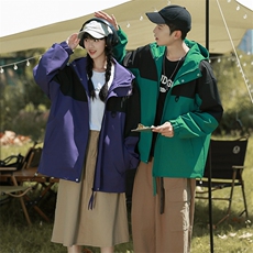 Cityboy情侣时尚连帽冲锋衣外套夹克团体班服，男装夹克，星座301D-5(原星座1415）