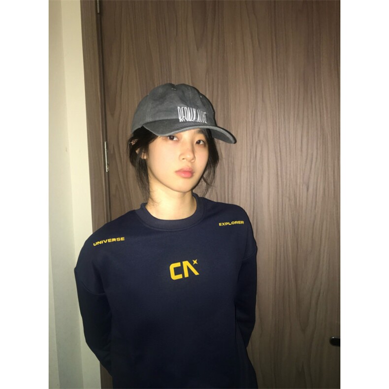 5386-P40现货高品质圆领休闲宽松印花卫衣薄款/加绒,女装卫衣/绒衫,星座617A-2