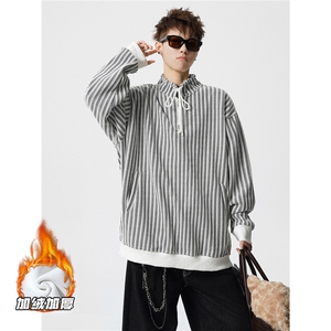 WY5555-常规P50控98 加绒P60控108 大码立领卫衣图片