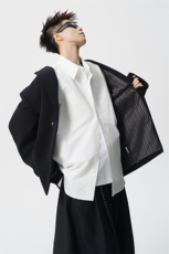 简约刺绣金属扣设计休闲西装大码M-5XL韩版西服男XF78085P85控128，男装西服，星座227-7