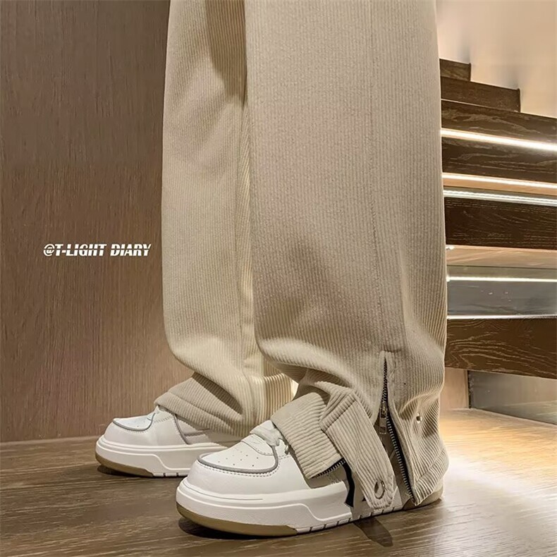 D207-P30美式条纹休闲裤男春季宽松直筒休闲胖子加肥加大大码，男装休闲裤，电商B323A