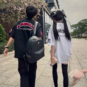 万针全刺绣工艺抖音得物高品质260克重磅纯棉双纱美式高街短袖T恤图片
