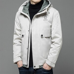 2023冬季新款中年男连帽羽绒服男外套白鸭绒爸爸装XXA7022-5-P335，男装羽绒服，电商B212（原钱塘6029）