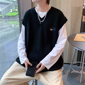马甲男2024秋冬新款休闲时尚韩版潮青少年坎肩A161-2-MJ2211-P45图片