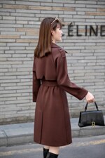 现货供应：斜纹空气层面料休闲风衣M一XXL，女装风衣，拉思维加丝