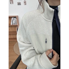 针织拉链夹克外套1302-GS10-P75成分100聚酯纤维，男装夹克，星座1302
