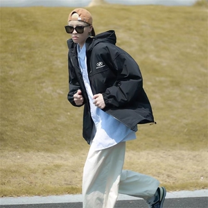 美式山系机能防水防风冲锋衣男秋冬网红骑行J8819-P55图片
