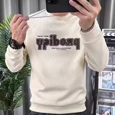 圆领卫衣男士春秋季大码宽松衣服ins潮牌帅气青少年字母长袖外套，女装短外套，星座506A