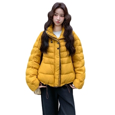 现货新款外套排骨款轻薄保暖休闲宽松女外套羽绒服，女装羽绒服，然然