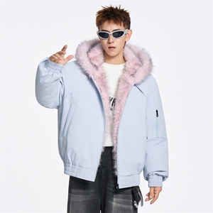 标白鸭90绒现货(有报告）情侣同款羽绒服C323-1-5718-P250图片