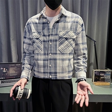 新款社会小伙秋冬男加厚寸衫型夹克男店主棉外套JK827-P68控98，男装夹克，星座301B-1