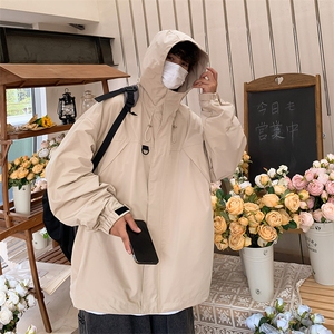 秋季宽松夹克男款大码连帽潮流外套男士茄克A266-JK9116-P80图片