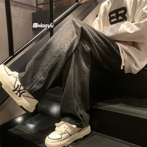 XZ616 大码秋季新款百搭设计感休闲渐变牛仔裤 TY963 P50控68图片