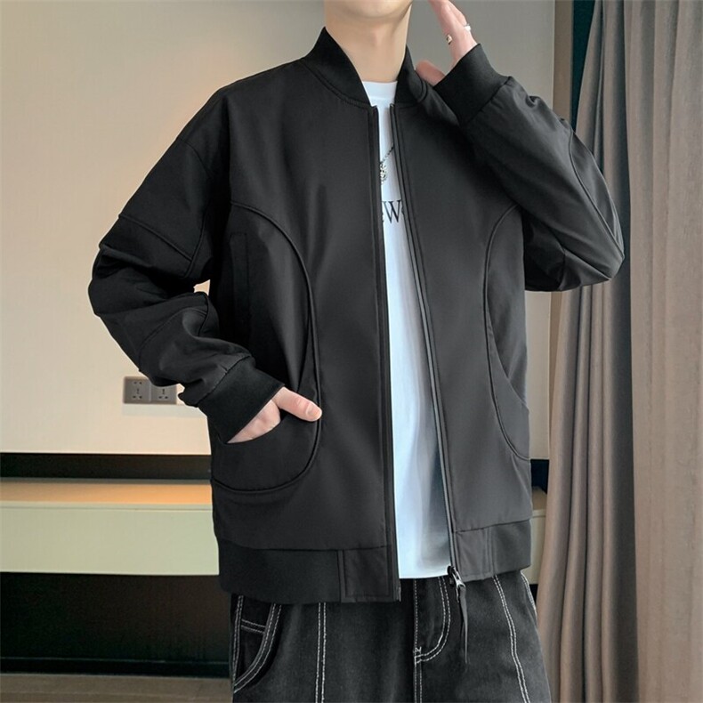 冲锋衣外套男2025春款宽松棒球领休闲工装夹克潮流JK0218-P75,男装夹克,星座308B-2
