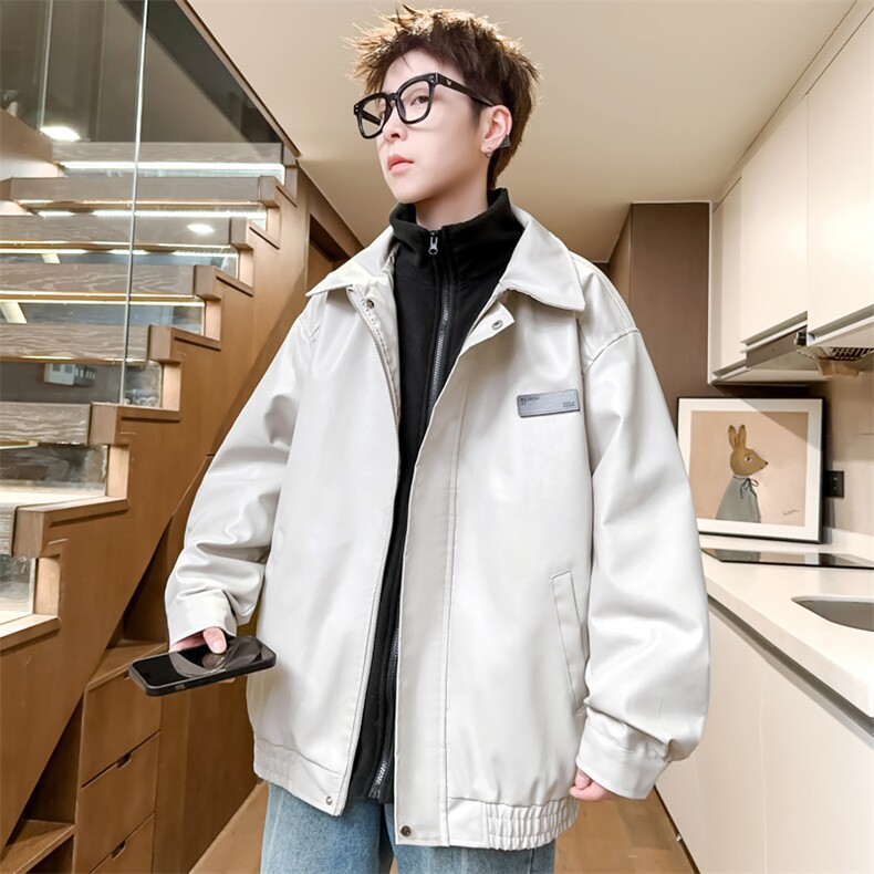 三合一加绒加厚皮棉衣男士贴标棉服棉袄翻领潮A266-PYT0061-P115图片