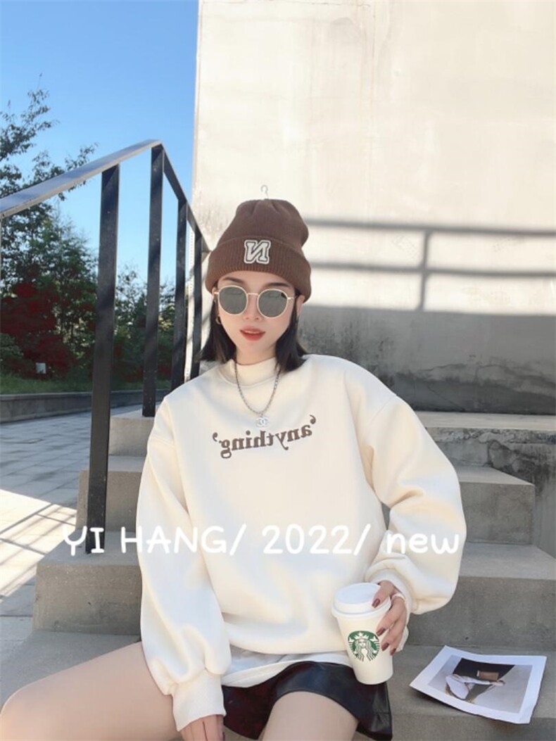 刺绣银狐绒卫衣无敌爆，女装卫衣/绒衫，一杭