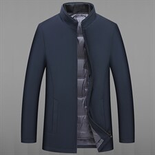 羽绒服男士外套冬季2023年新款立领加厚爸爸冬装外套J619-P260,男装羽绒服,电商B212（原钱塘6029）