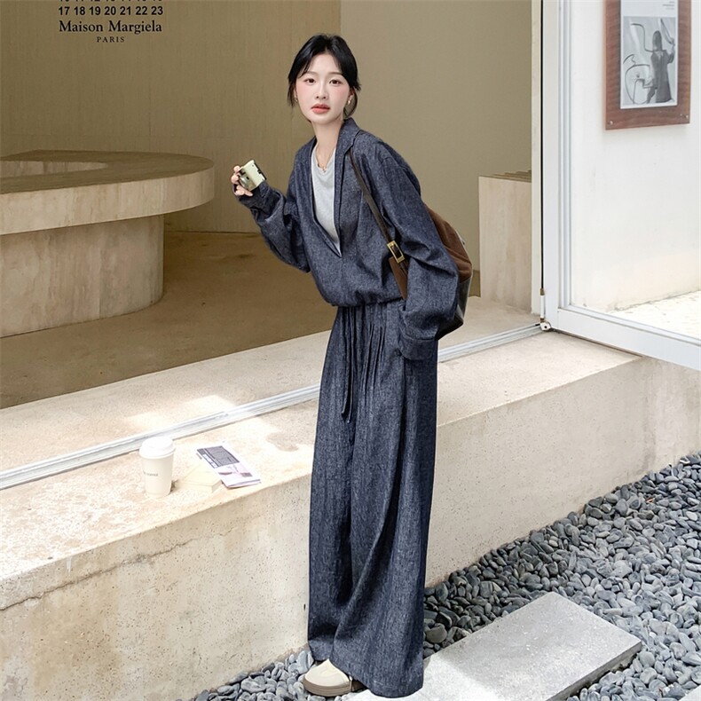 【新品】简约时尚宽松假两件套装2C105-Q503-P185-K258,女装套装/套裙,2C105