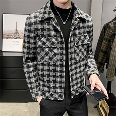 312A-5-1203-P125春季新款妮子毛呢休闲夹克外套男呢子大衣A，男装夹克，星座312A-5