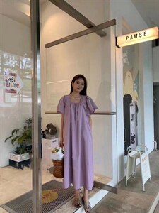 【DAVIDA】韩版压褶套头连衣裙图片