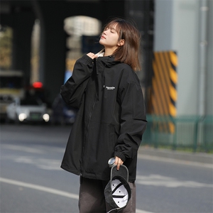 815A-JK92832-P75特 美式两面穿外套秋装冲锋衣休闲夹克女中性风图片
