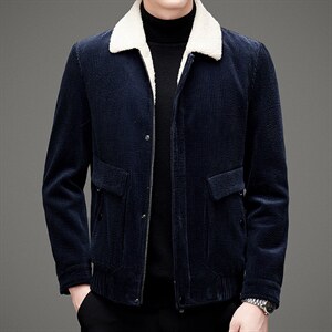 新款羽绒服男爸爸装翻领防寒服冬中年休闲宽松外套MNSA8919-P270，男装羽绒服，电商B212（原钱塘6029）
