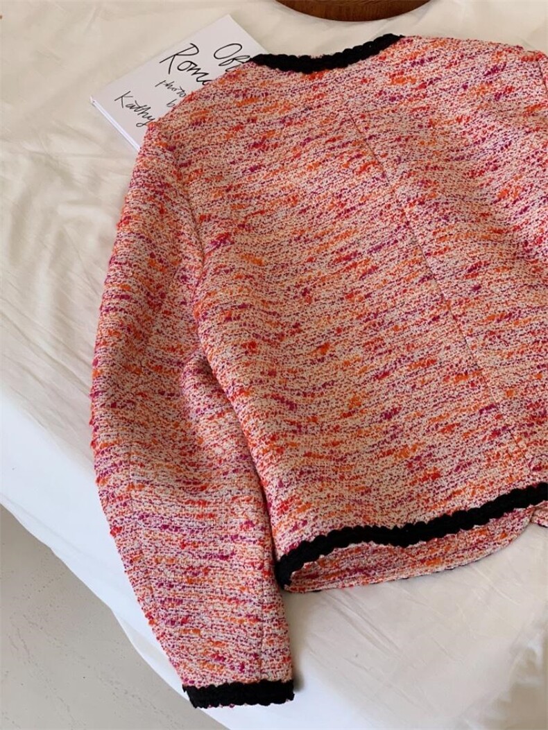 【秋款新品】撞边设计小香外套，其它，TWO LAPS