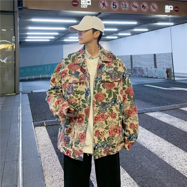 2026春新款潮花夹克 JK3722图片