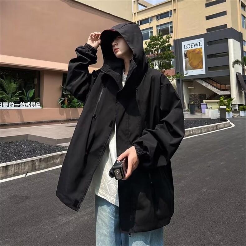 户外休闲运动连帽冲锋衣夹克衫男士外套JK601P65,男装夹克,星座1116-2
