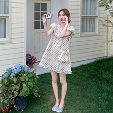 现货210-3257-P135-K199高端轻奢波点配包连衣裙2025年夏季，女装套装/套裙，浙宝210（原浙宝191）