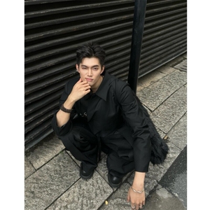 现货自制TWOWUS不对称高级感翻领小西装新中式休闲西服图片