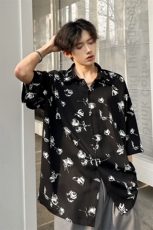 潮男玫瑰花衬衫A071-T20-P38，男装衬衫，电商A071