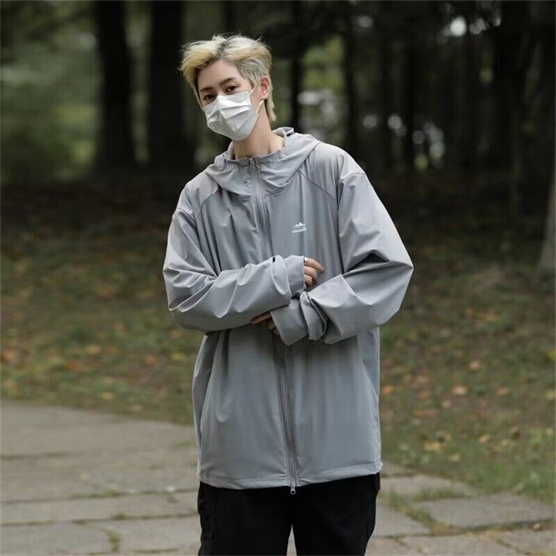 YR38-P32日系户外休闲轻薄连帽防晒服外套，男装防晒衣，星座1503-1