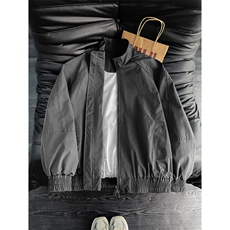 2026春款拼接夹克男抖音得物品质立领美式插肩袖飞行外套6164-P32，男装夹克，星座207