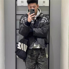 美式机车皮衣男女2026新款春季新款复古pu夹克潮牌情侣休闲外套，男装夹克，星座715-4