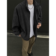 现货JK10071-特批55夏季大码灯芯高品质夹克外套宽松情侣上衣，男装夹克，电商A059