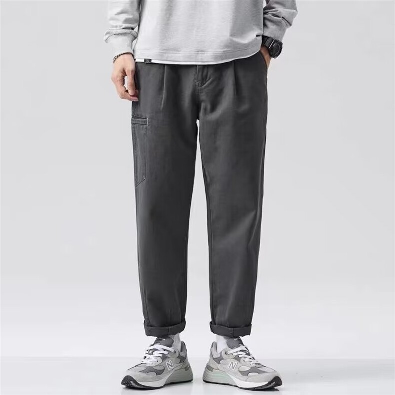 男休闲裤宽松型慵懒青春流行潮新款时尚潮牌长裤潮流K88309B-3,男装休闲裤,星座310B-1