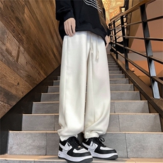 K220-P42美式摇粒绒羊羔绒毛巾绣宽松型休闲裤，男装休闲裤，星座1501-1