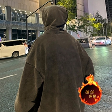 直播品质500克重磅美式做旧水洗卫衣SL1509-常规特P55加绒特P65，男装卫衣，电商A486